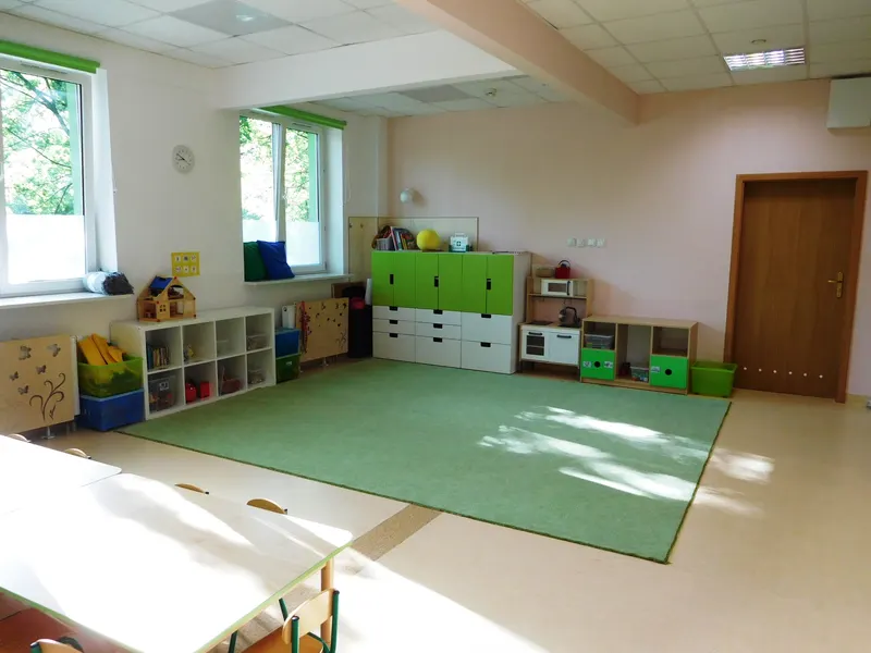 Sala zajęciowa z pomocami dydaktycznymi